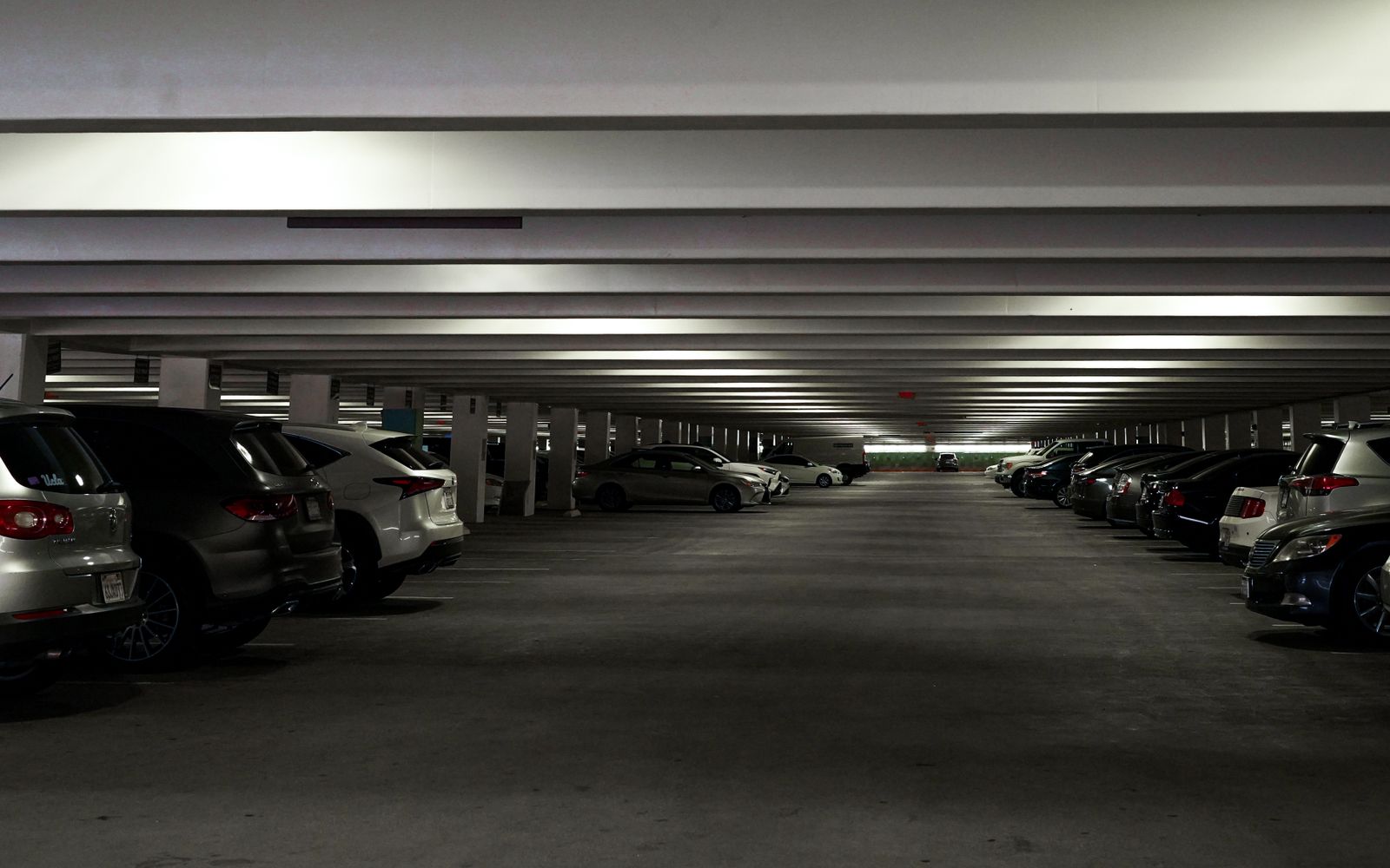 Car parking environment illustration